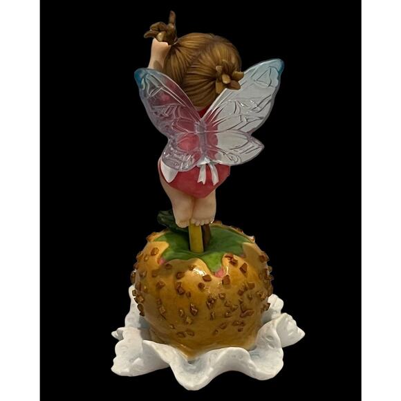 My Little Kitchen Fairies Caramel Apple Fairie Nuts Stick Fairy Girl 6" Figurine - Picture 6 of 7